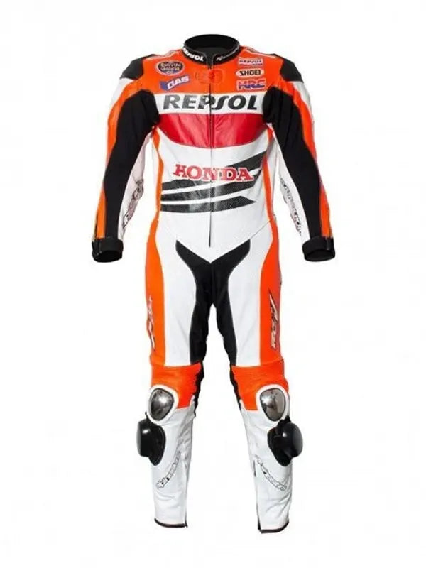 Honda Motorcycle Racing Suit Faux Leather