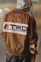 Huf X Toyota Trd Global Racing Jacket Brown - Embroidery