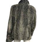 Vintage Grey Astrakhan Shearling Fur Coat