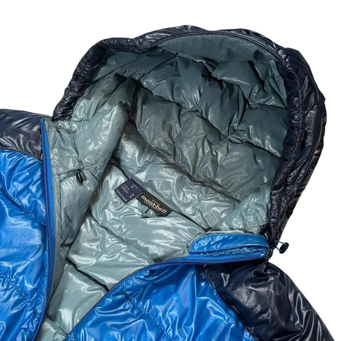 Montbell Bicolor Puffer Jacket Blue