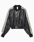 Adidas Black Leather Jacket Women