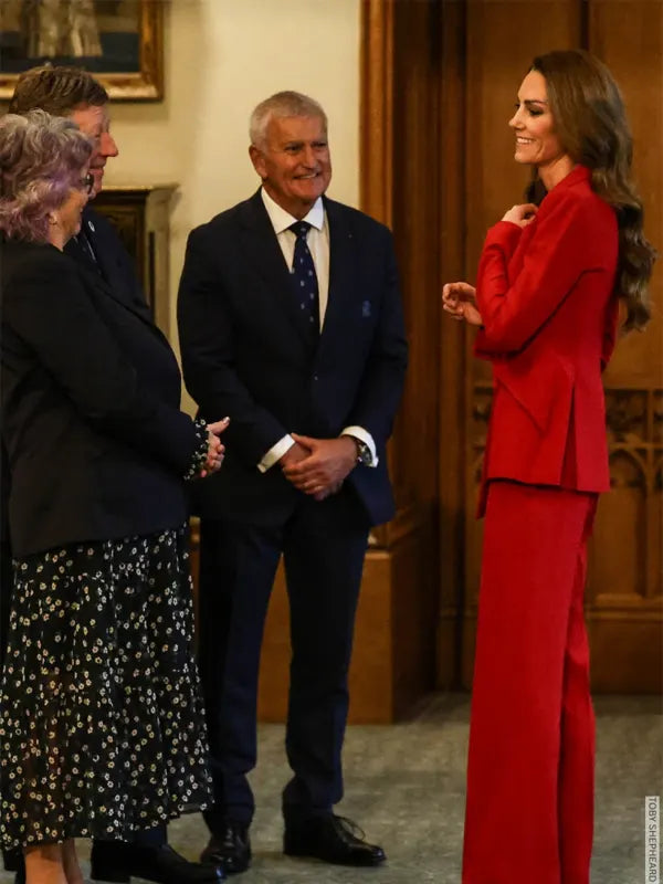 Kate Middleton Red Suit