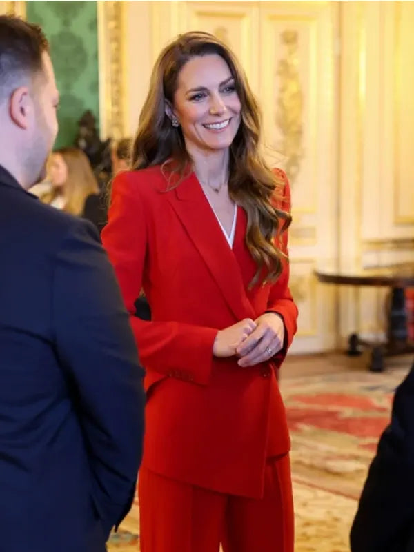 Kate Middleton Red Suit