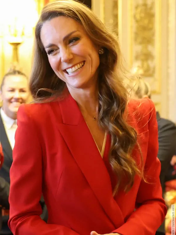 Kate Middleton Red Suit