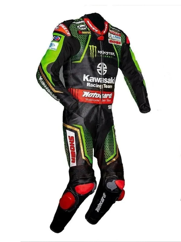 Kawasaki Ninja Motorbike Leather Racing Suit