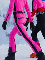 Lindsay Lohan Pink Ski Suit