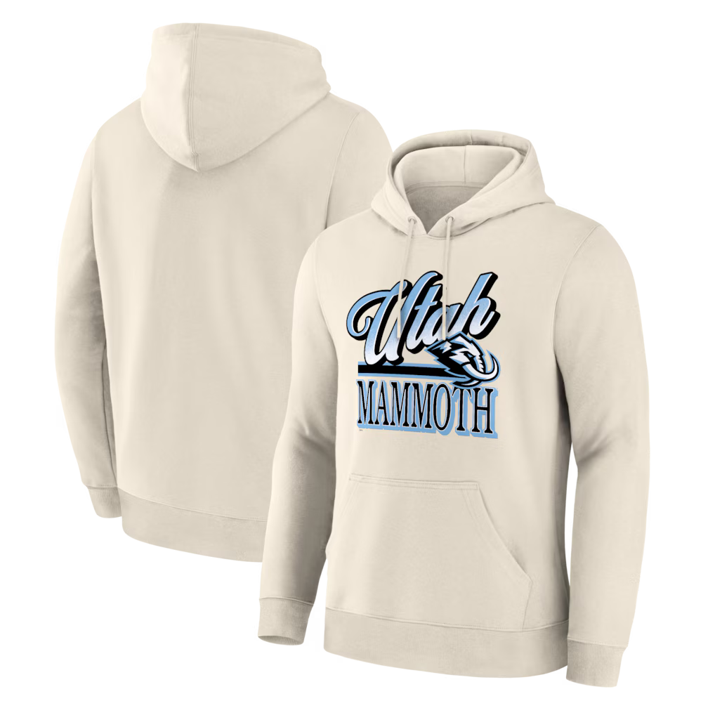 Cream Utah Mammoth Hoodie - Printed