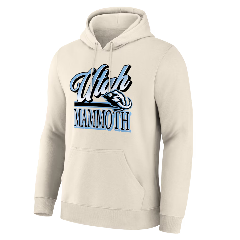 Cream Utah Mammoth Hoodie - Printed