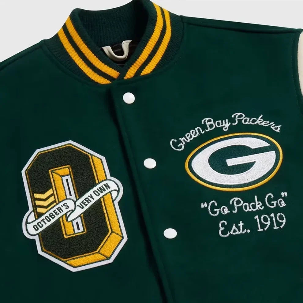 OVO X NFL Green Bay Packers Varsity Jacket