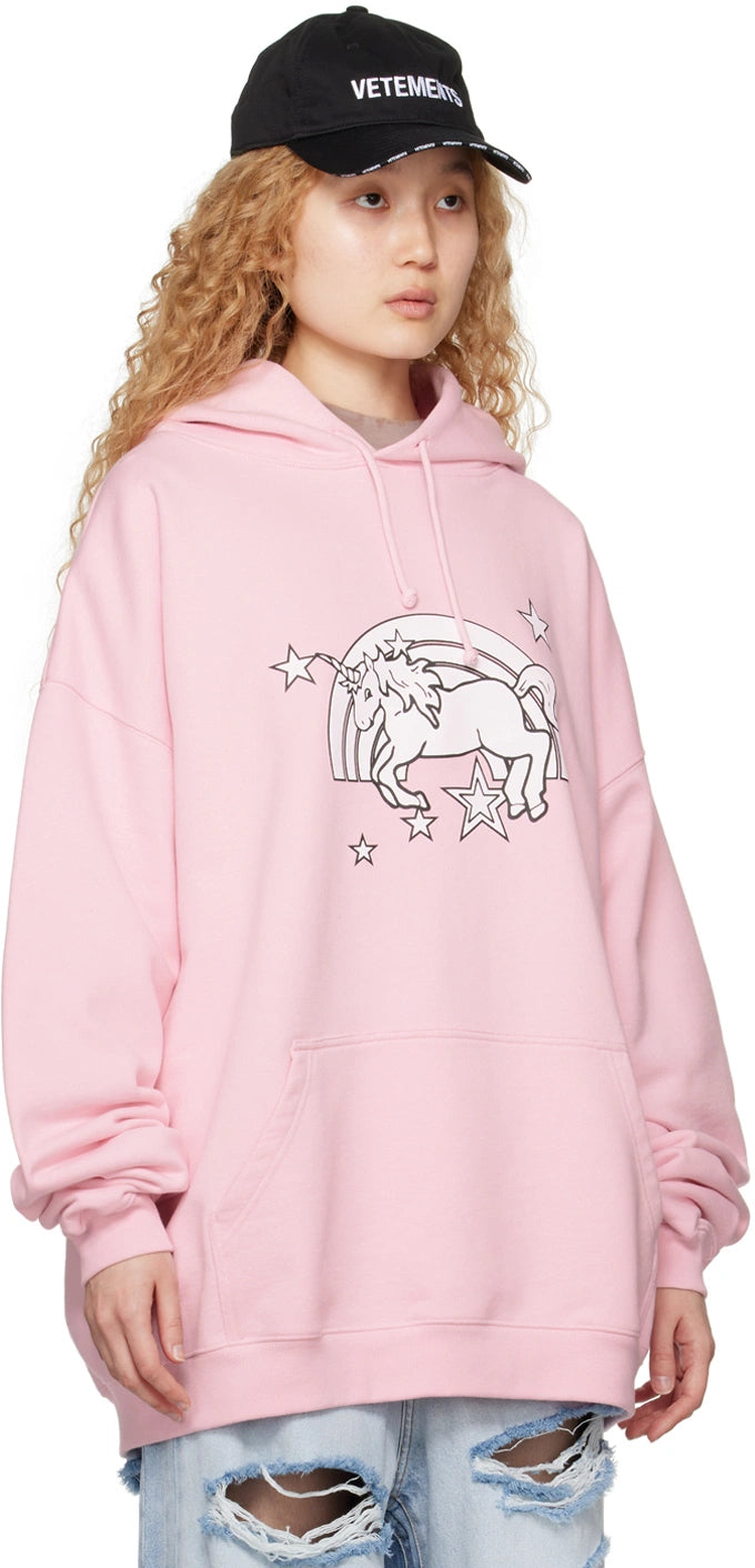 Pink Unicorn Vetements Hoodie
