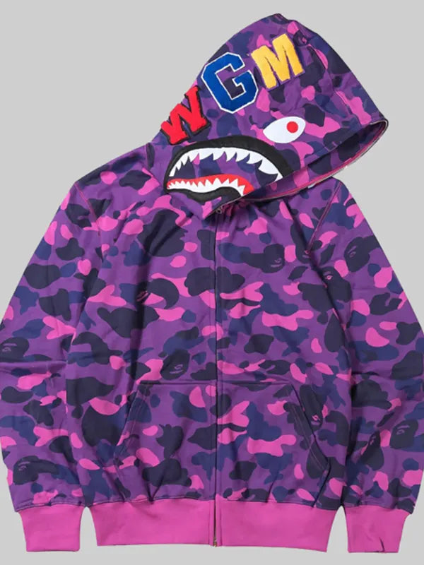 Purple Bathing Ape Hoodie