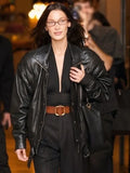 Bella Hadid Leather Jacket