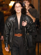 Bella Hadid Leather Jacket