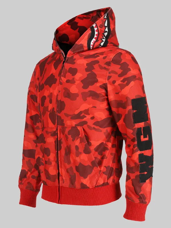 Red Bathing Ape Hoodie