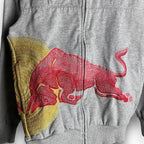 Vintage Red Bull Big Embroidered Logo Racing Hoodie Zing Apparel