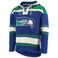 royal seattle seahawks throwback lacer pullover hoodie