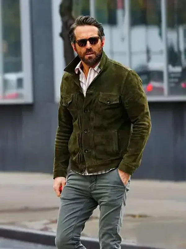Ryan Reynolds Suede Jacket