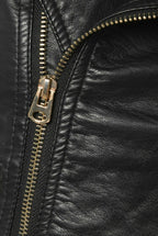 Women Biker Jacket, Black Leather Jacket Zing Apparel