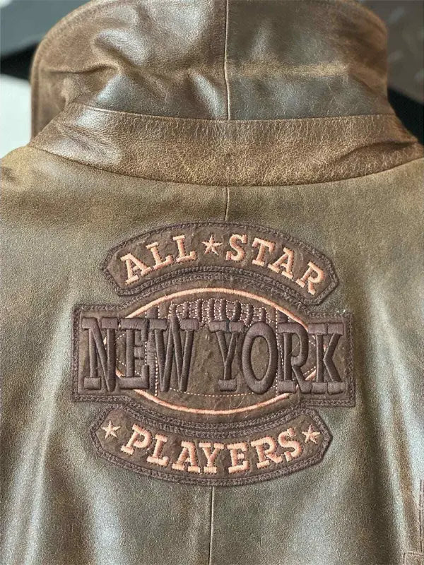 Super Bowl All Stars Vintage Leather Jacket