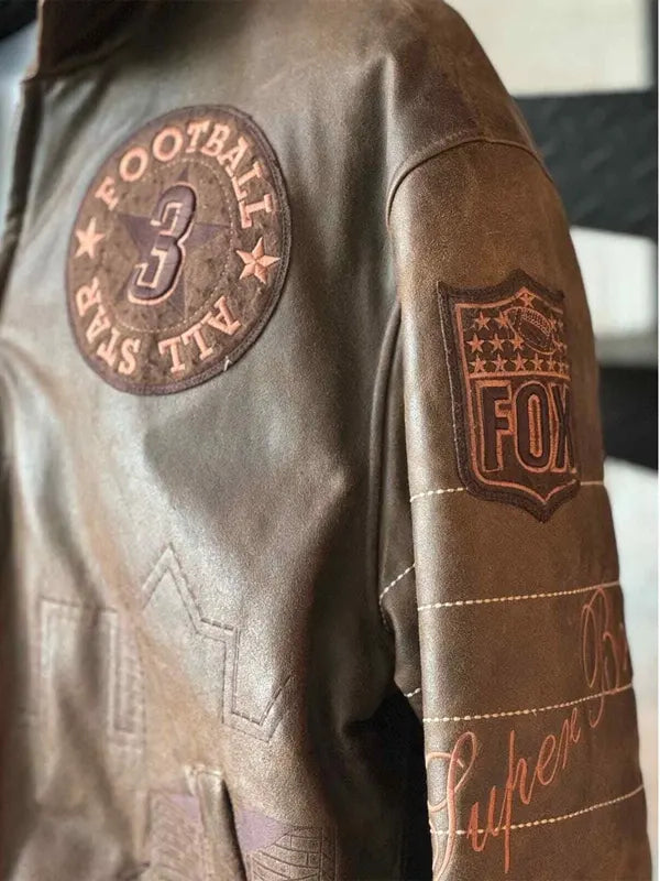 Super Bowl All Stars Vintage Leather Jacket