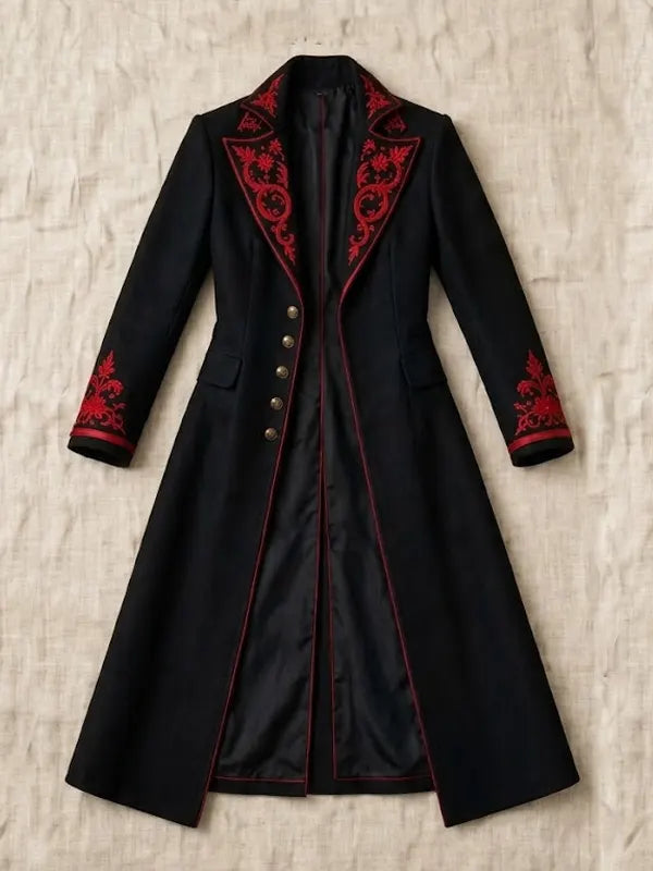 Victorian Gothic Steampunk Tailcoat - Embroidered