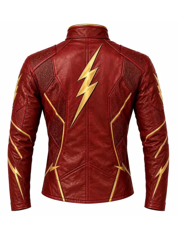 The Flash Red Leather Cosplay Jacket