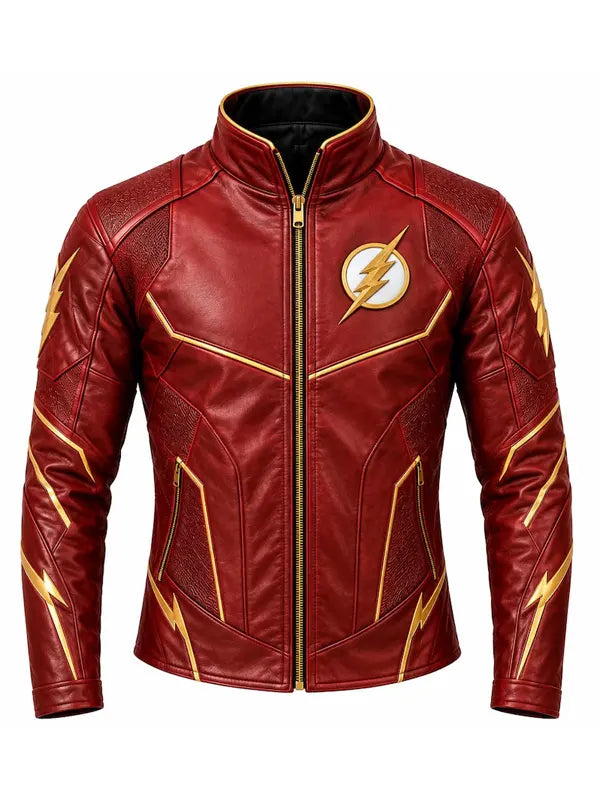 The Flash Red Leather Cosplay Jacket