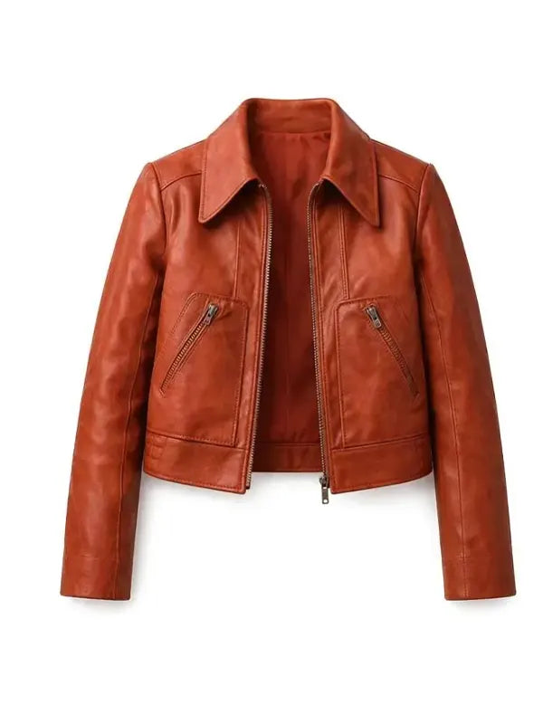 Elle Fanning Margo’s Got Money Troubles 2026 Leather Jacket