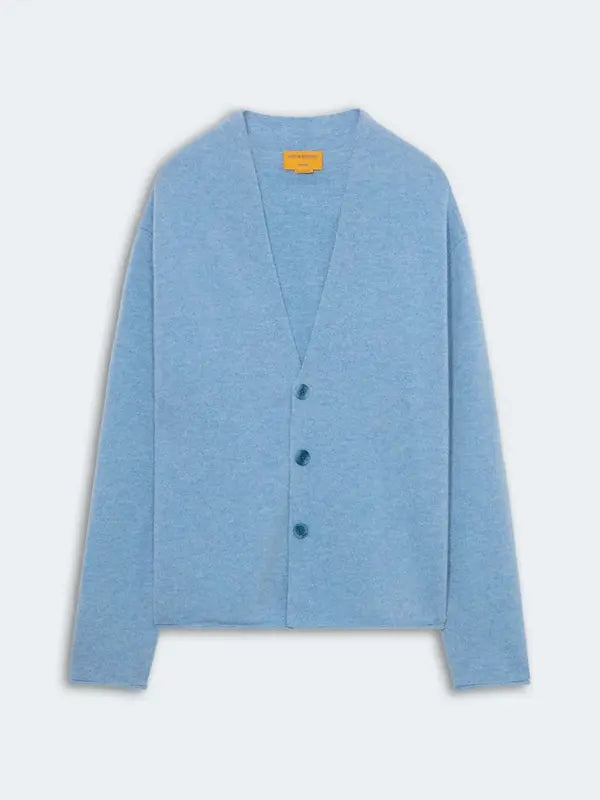 Women Blue Button-down Cardigan Sweater