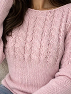 Women's Boatneck Winter Pullover Sweater